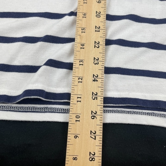 Old Navy Polo Mens Small White Blue Striped Anchor - Picture 6 of 8